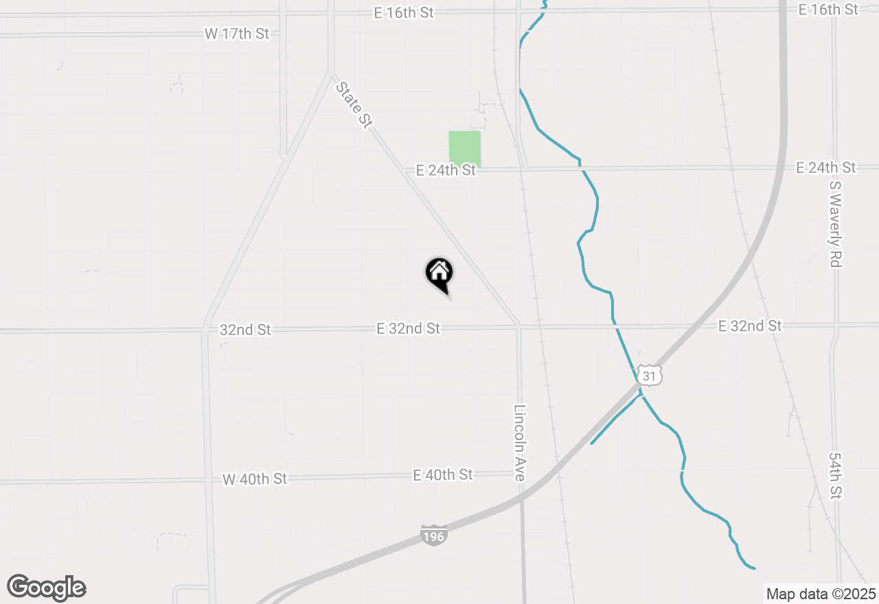 Map of 105 E 31st Street, Holland, MI 49423