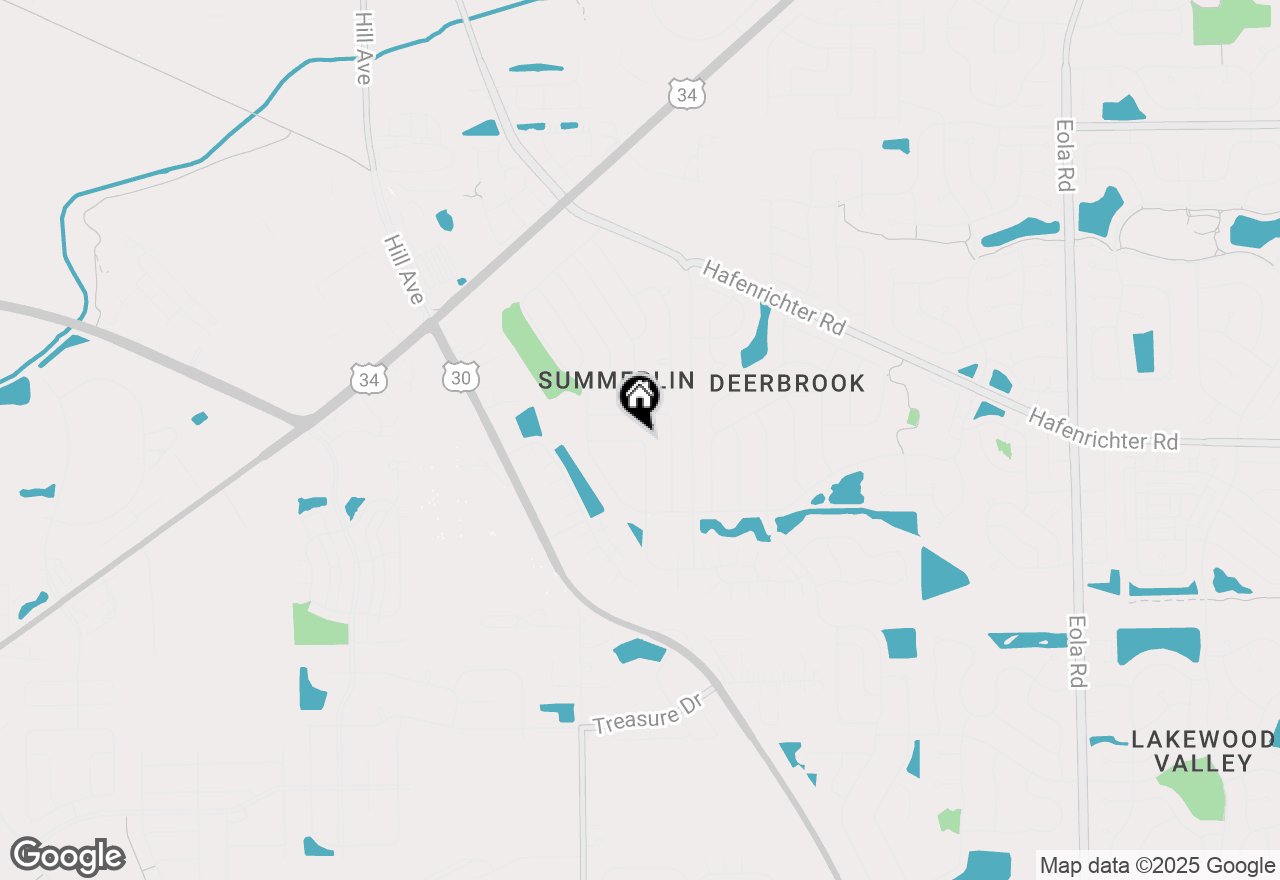 Map of 1657 Fredericksburg Lane #1657, Aurora, IL 60503