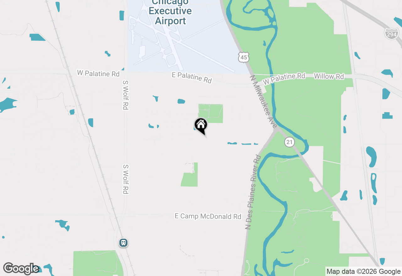 Map of 800 E Old Willow Road #105, Prospect Heights, IL 60070