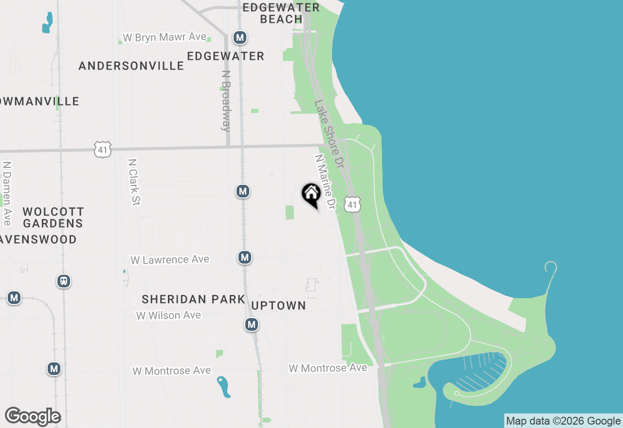 Map of 858 W Ainslie Street #858A, Chicago, IL 60640