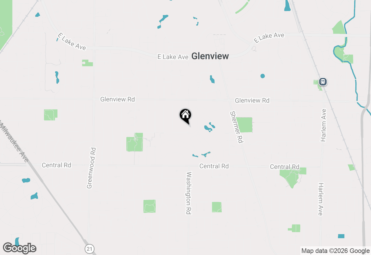 Map of 810 Clover Court, Glenview, IL 60025