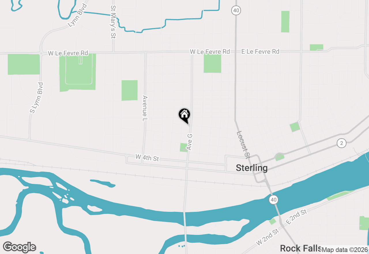 Map of 707 W 8th Street, Sterling, IL 61081