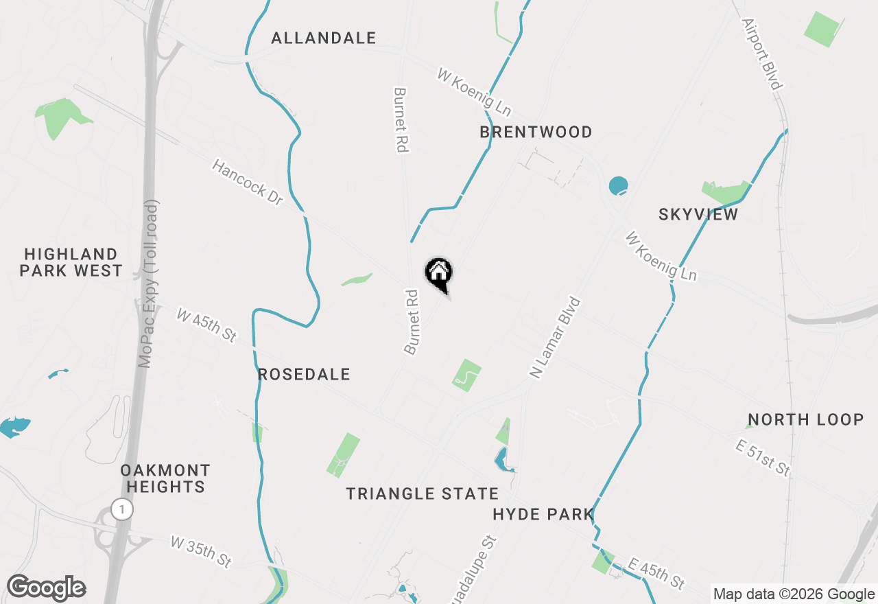 Map of 5006 Woodrow Ave #B, Austin, TX 78756