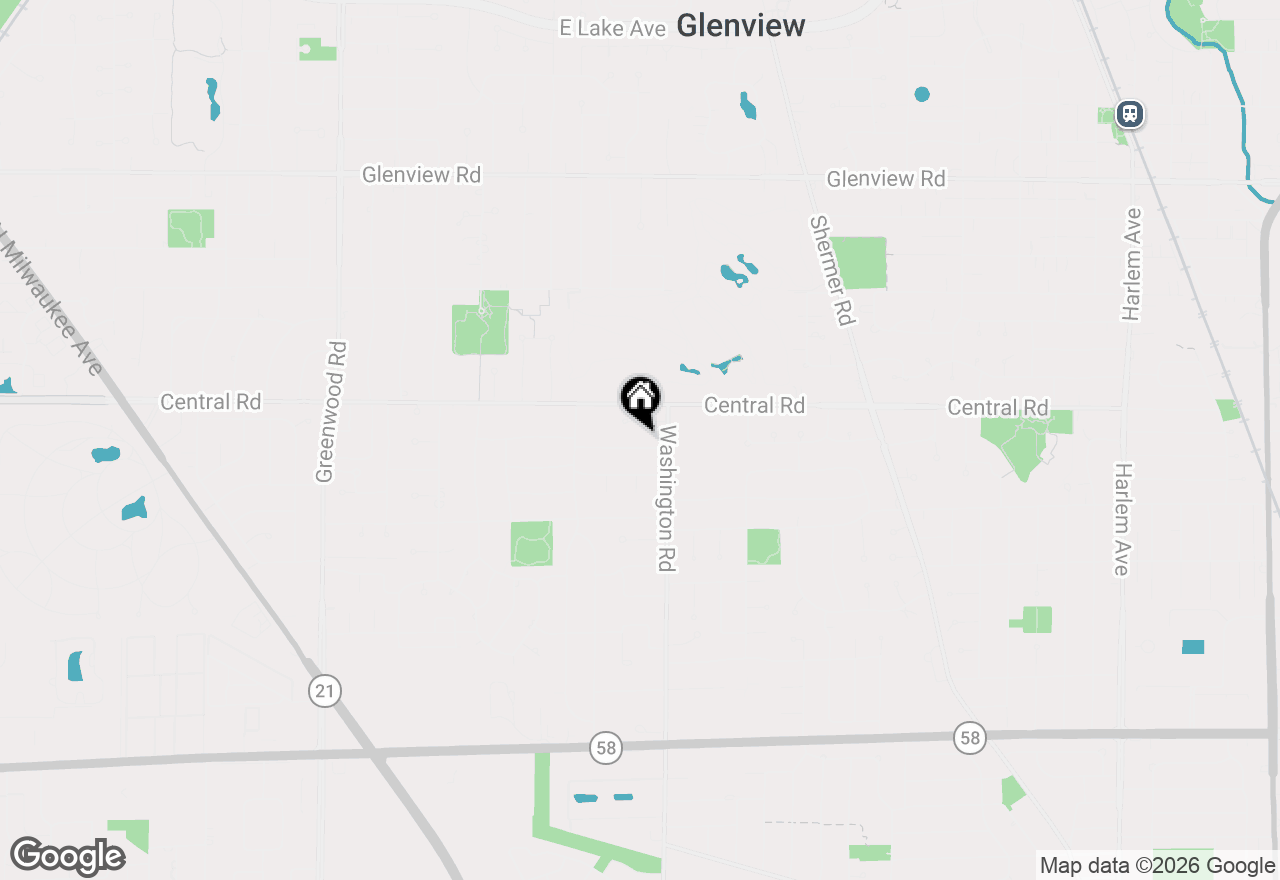 Map of 2736 Covert Road, Glenview, IL 60025