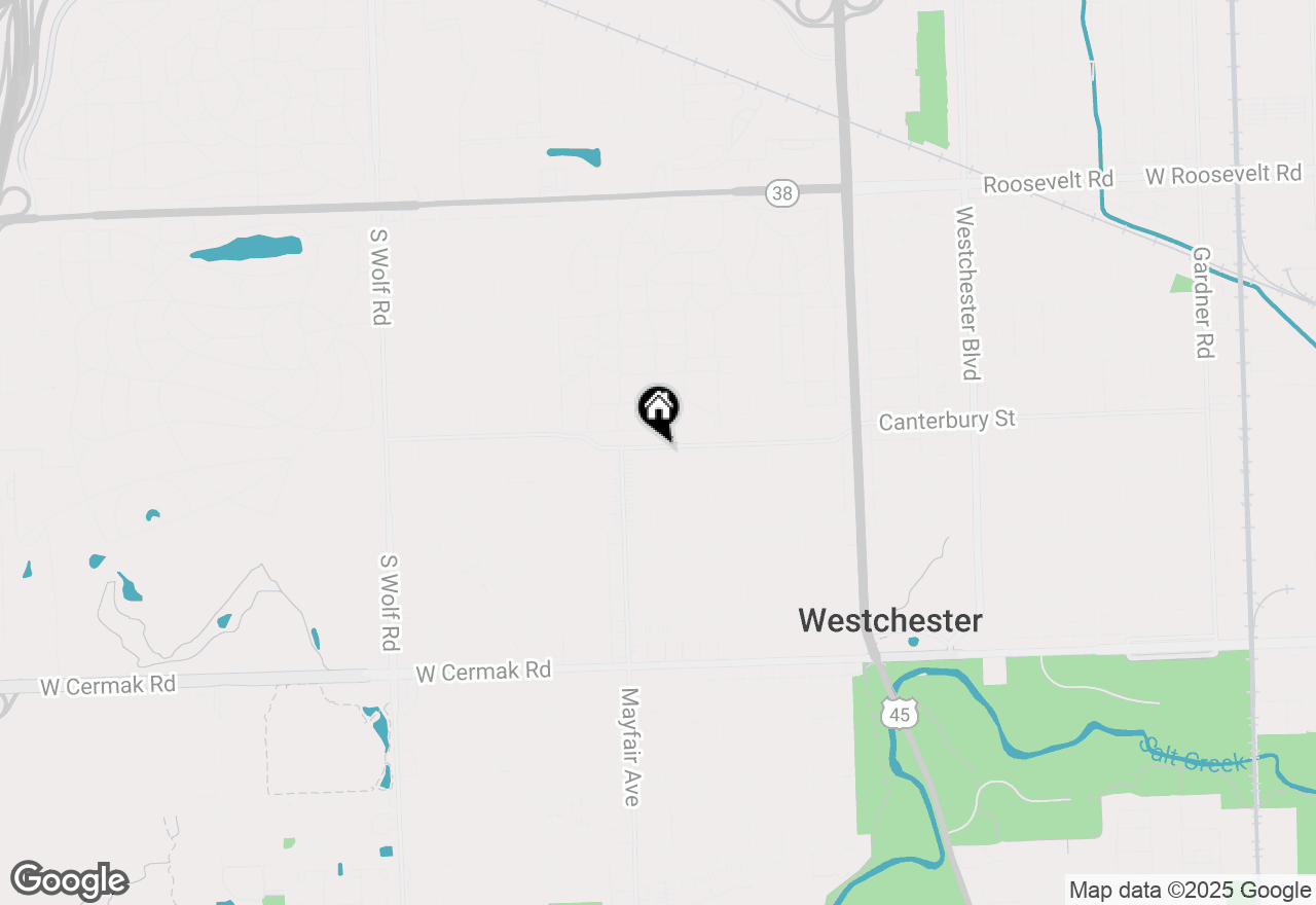 Map of 1601 Kensington Avenue, Westchester, IL 60154