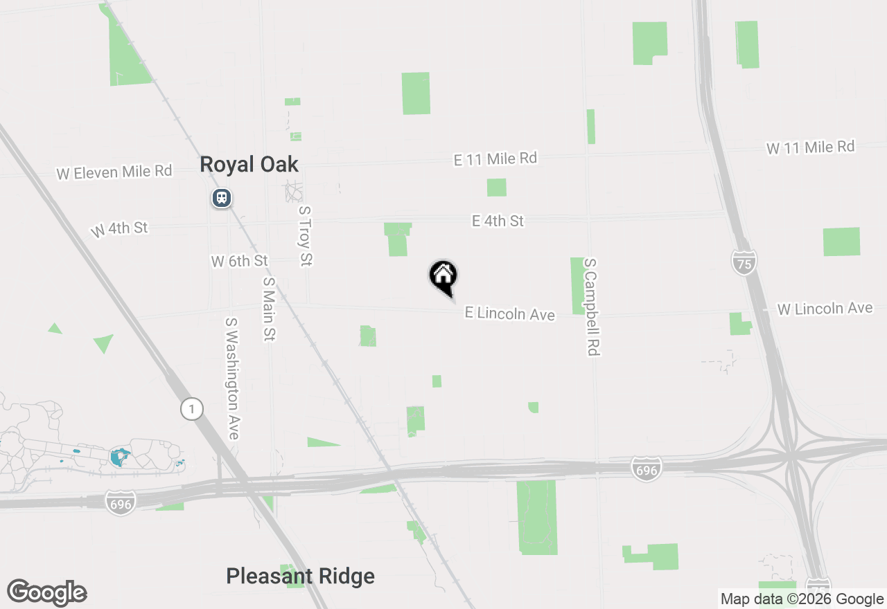Map of 919 E Lincoln Avenue, Royal Oak, MI 48067