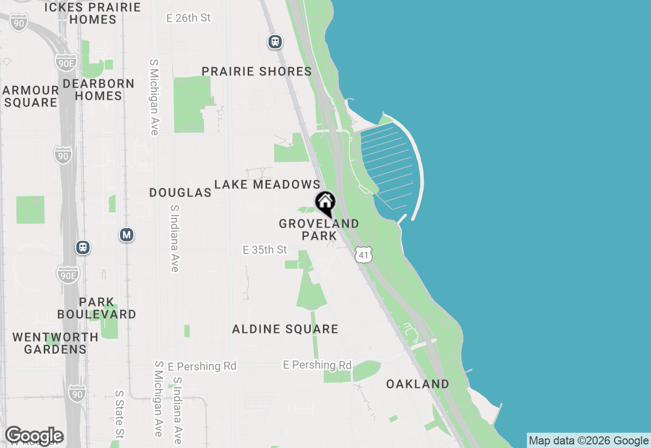 Map of 606 E Woodland Park Avenue #310, Chicago, IL 60616