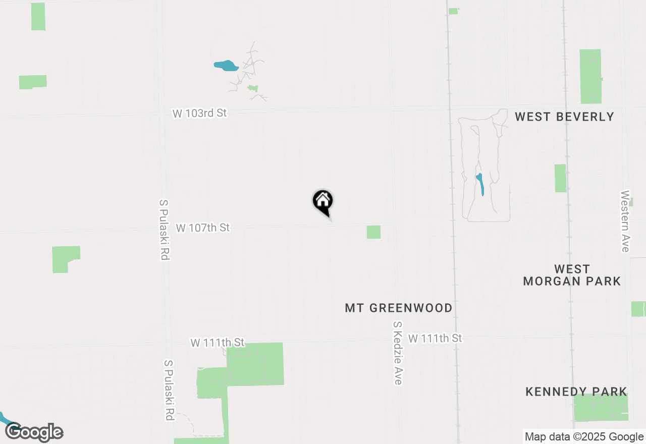 Map of 3428 W 107th Street, Chicago, IL 60655