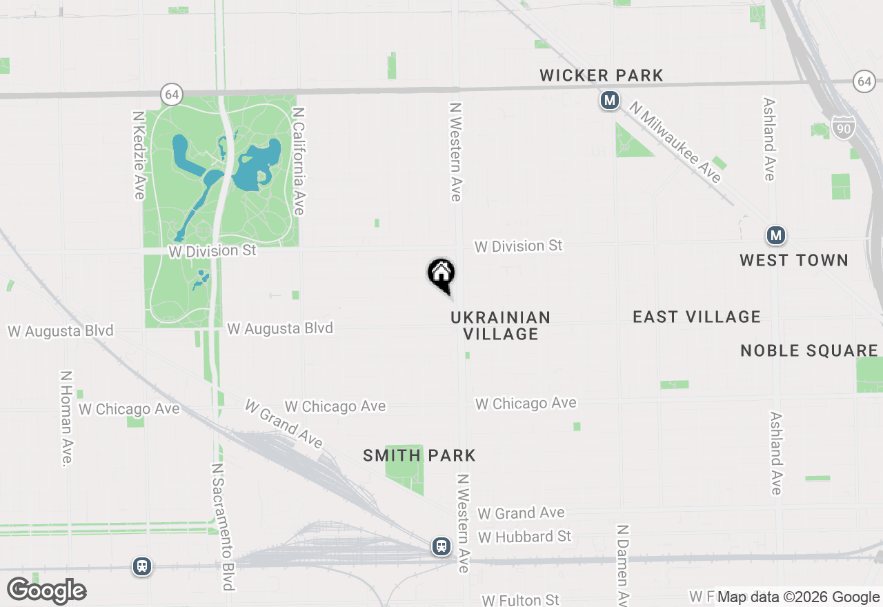 Map of 2428 W Cortez Street #1, Chicago, IL 60622
