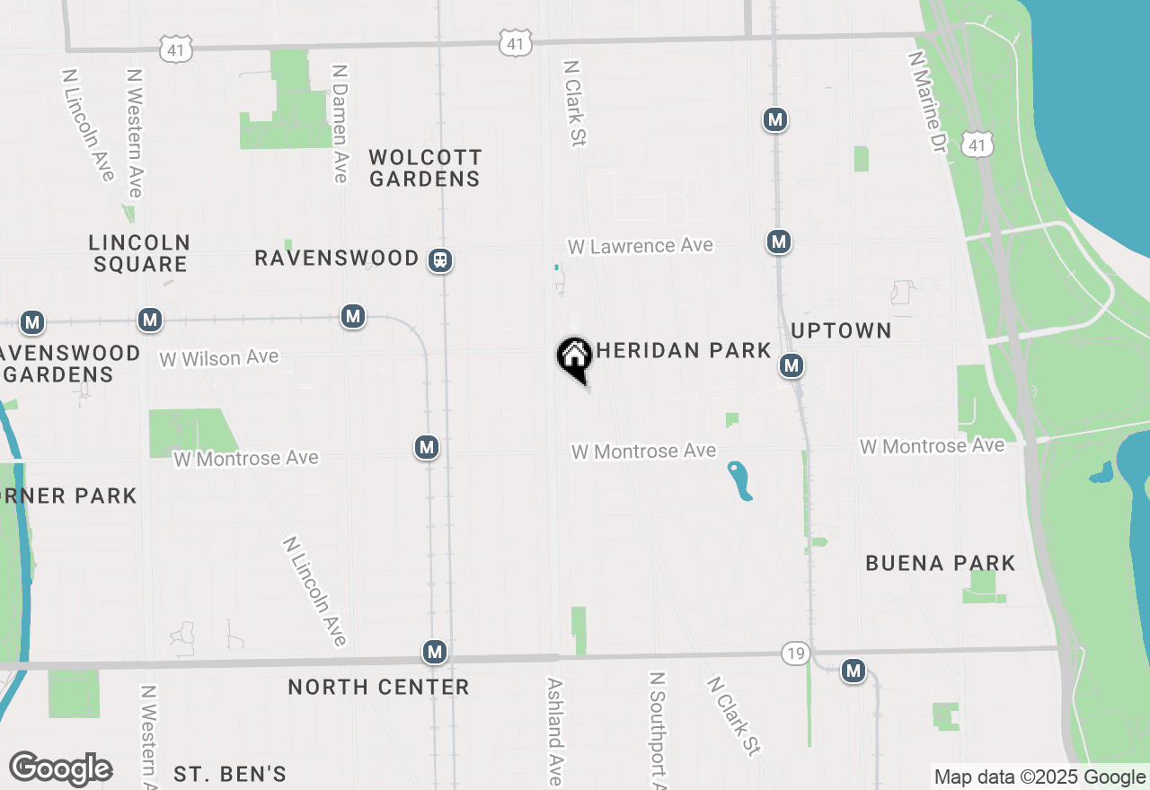 Map of 1506 W Sunnyside Avenue, Chicago, IL 60640