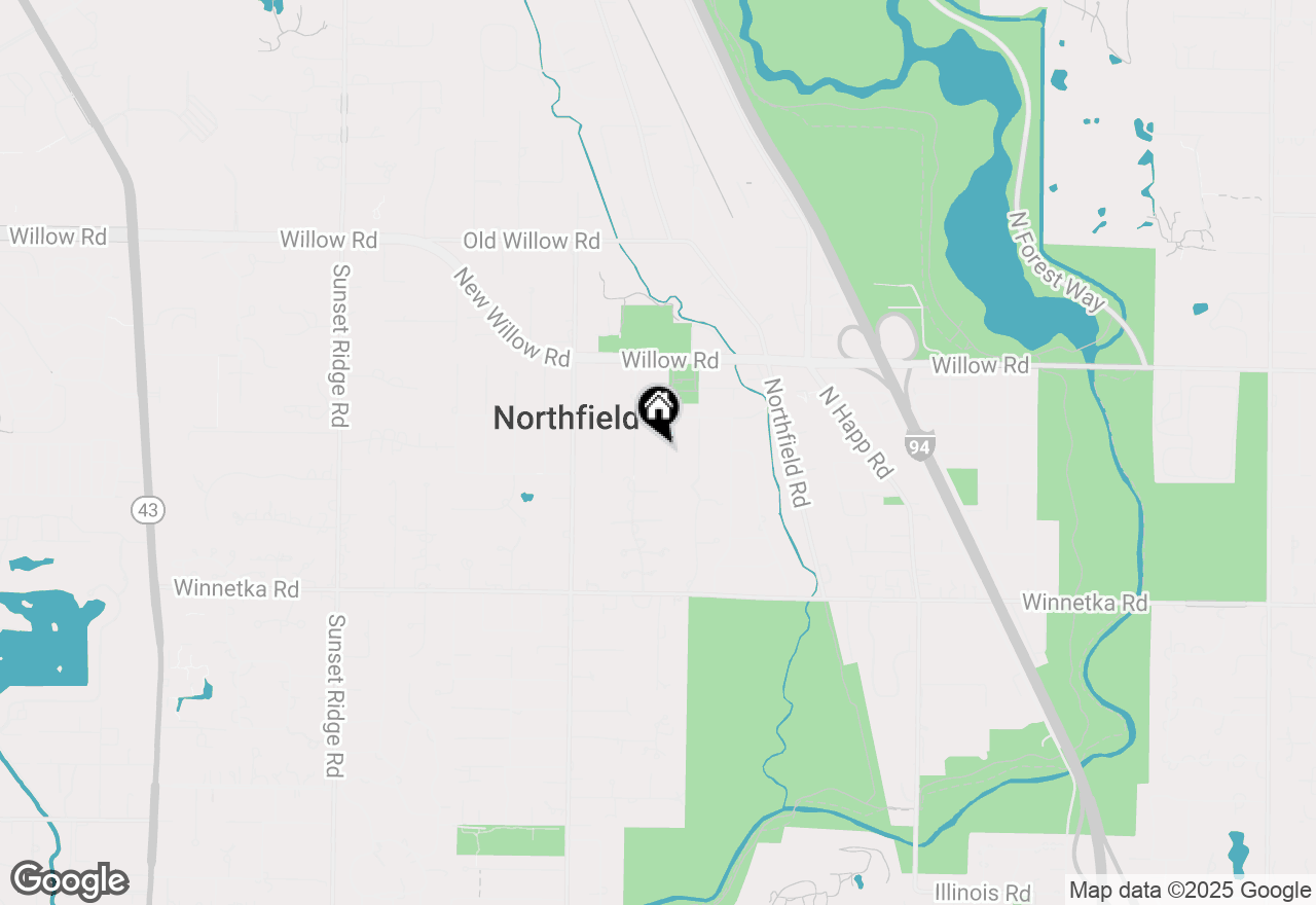 Map of 264 Churchill Street, Northfield, IL 60093