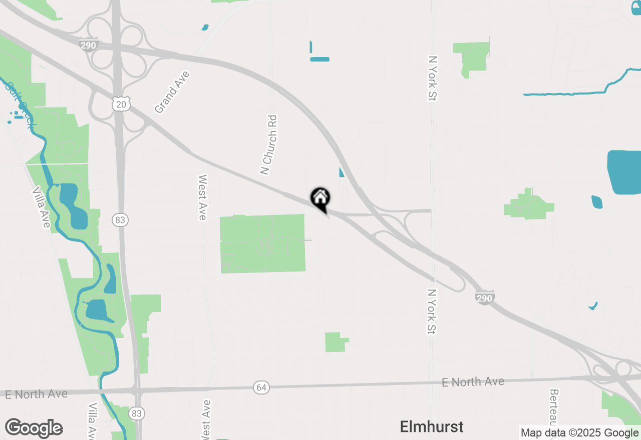 Map of 329 W Kimbell Avenue #13, Elmhurst, IL 60126