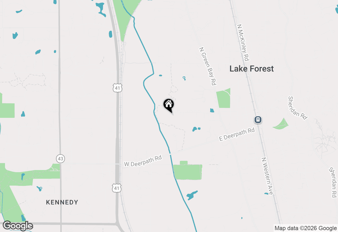 Map of 285 W Westminster Avenue, Lake Forest, IL 60045