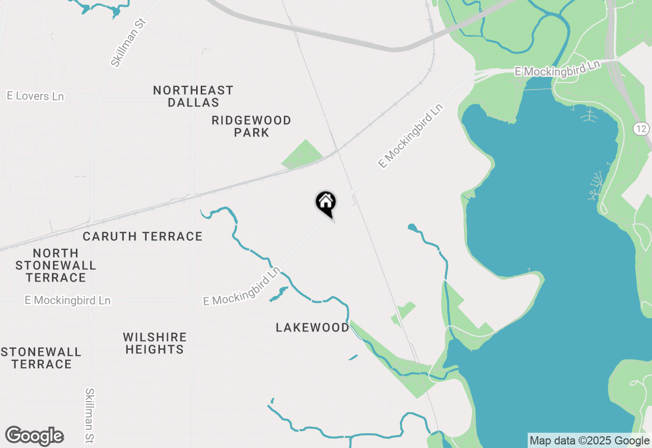 Map of 6820 E Mockingbird Lane, Dallas, TX 75214