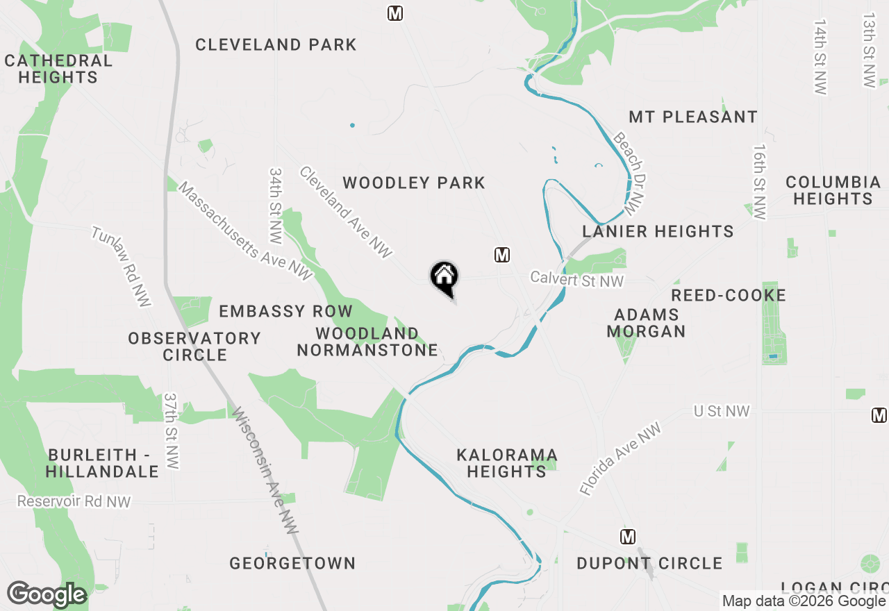Map of 2825 Mcgill Terrace Nw, Washington, DC 20008