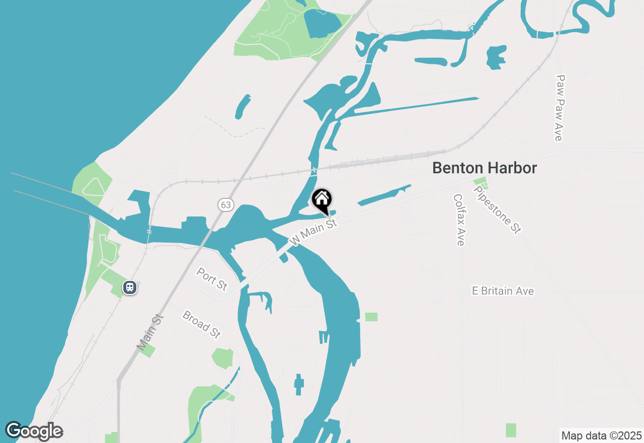 Map of 621 W Main Street, Benton Harbor, MI 49022