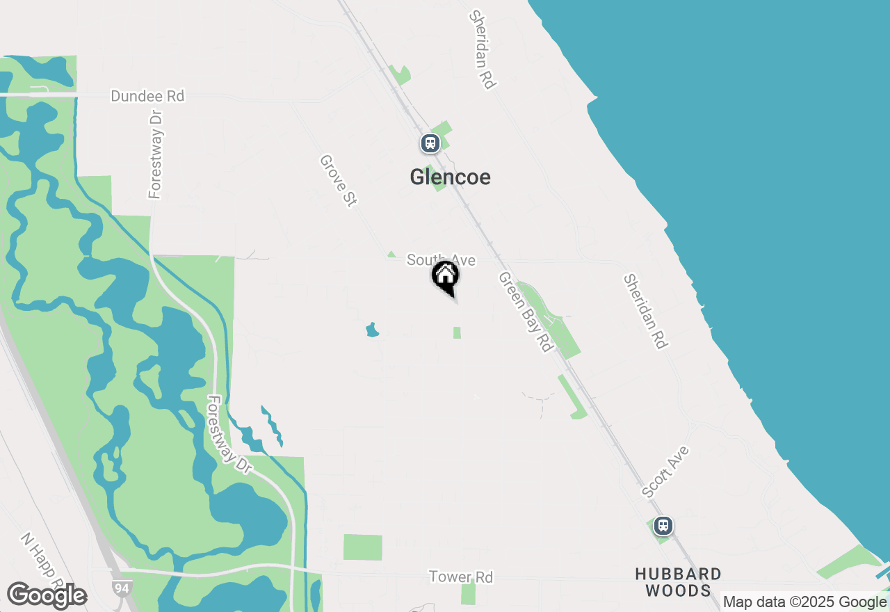 Map of 417 Adams Avenue, Glencoe, IL 60022