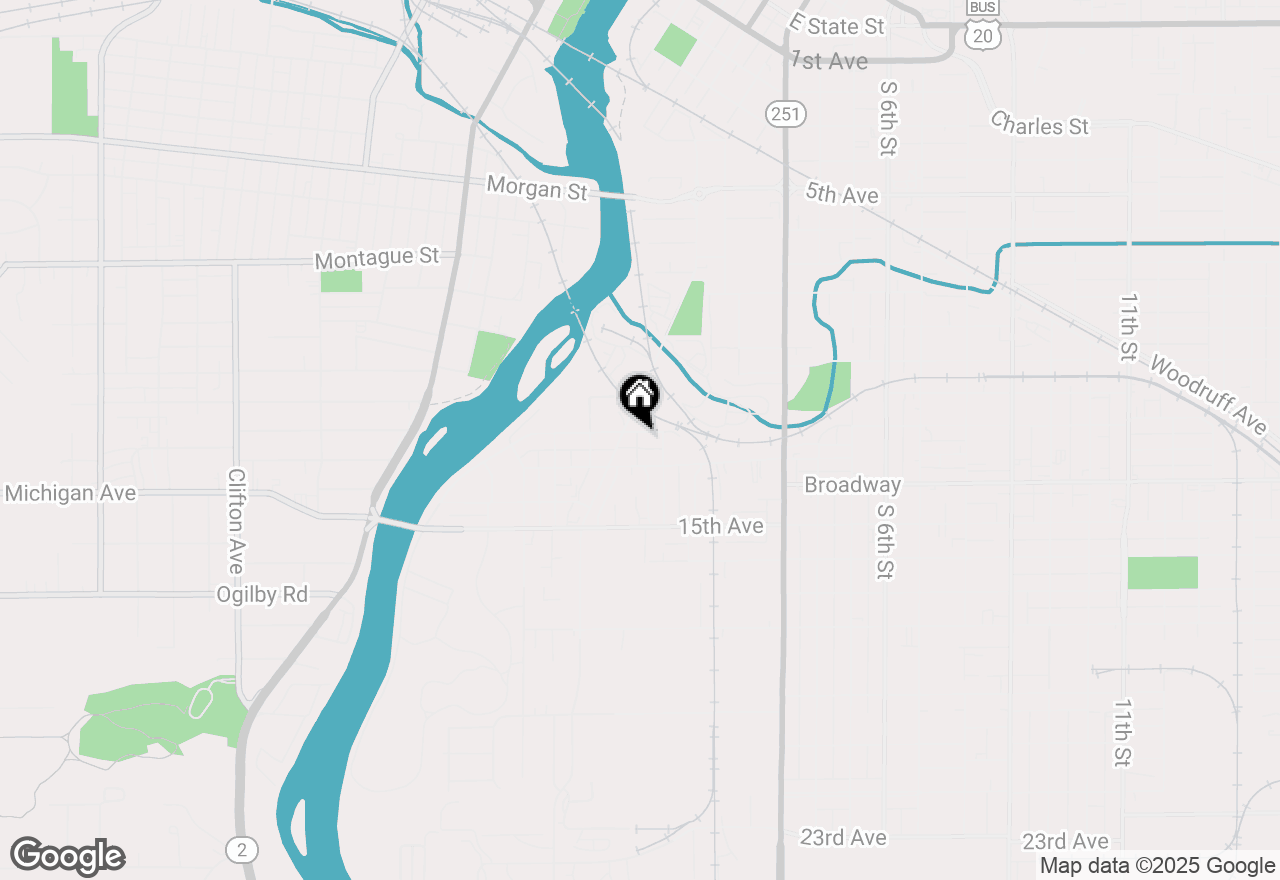 Map of 317 Catherine Street, Rockford, IL 61104