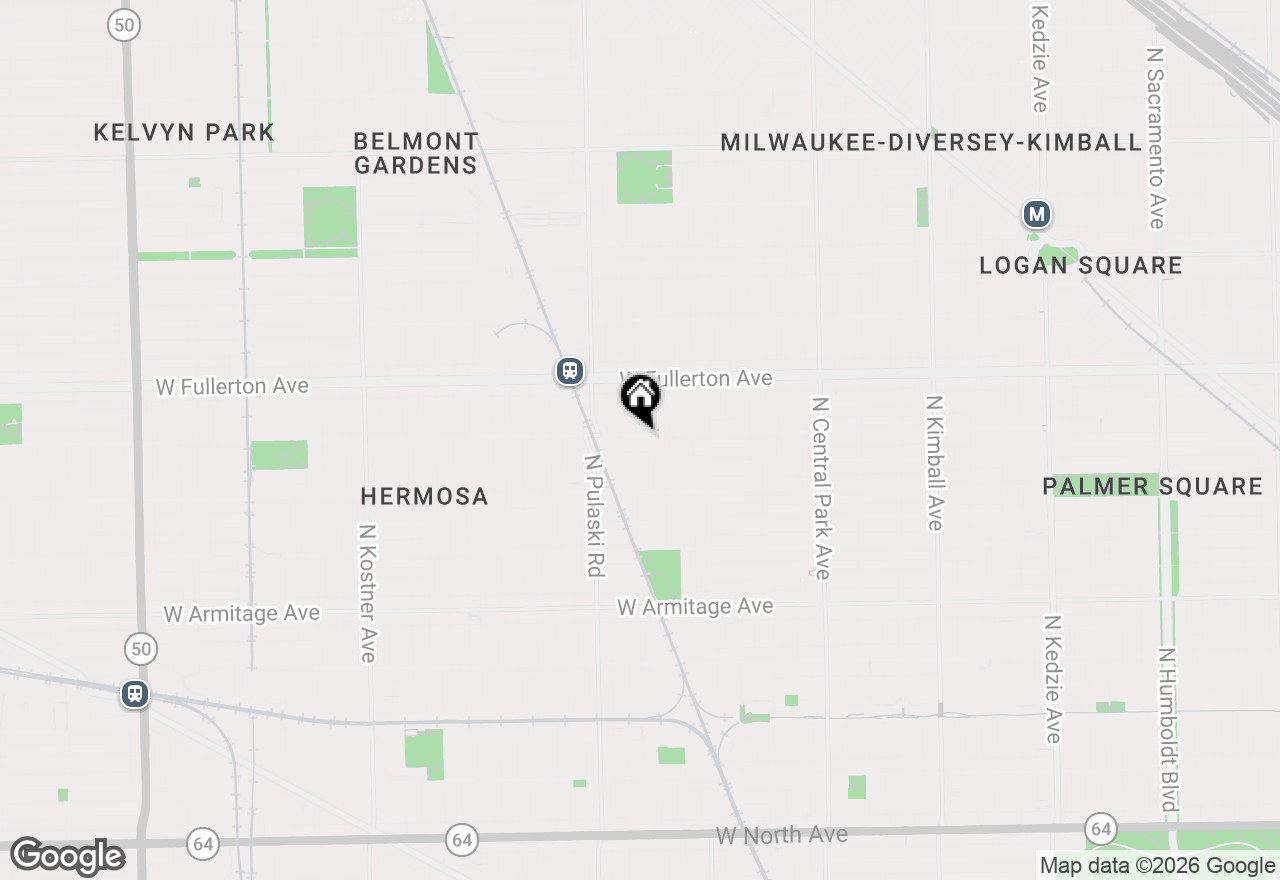 Map of 3905 W Belden Avenue #2, Chicago, IL 60647