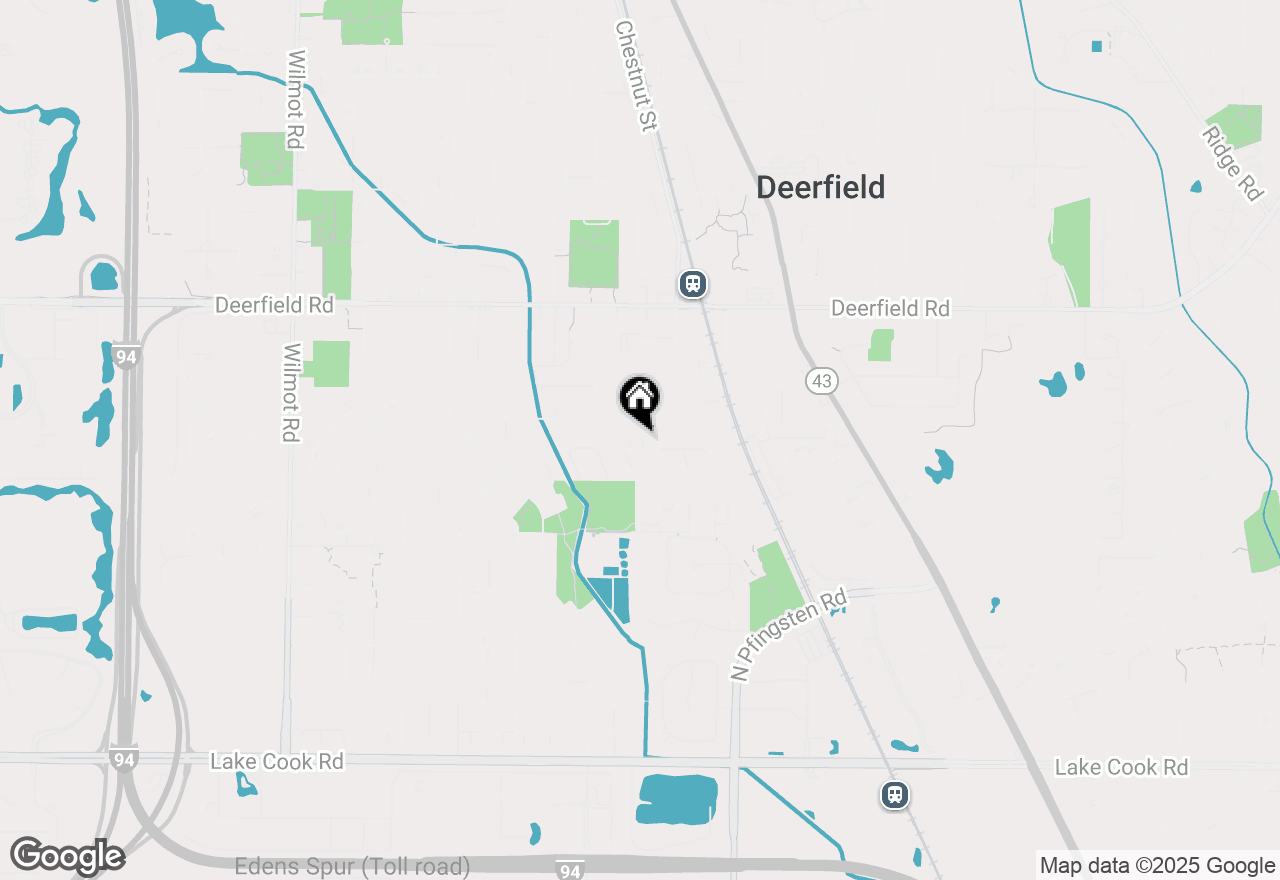 Map of 956 Brookside Lane, Deerfield, IL 60015