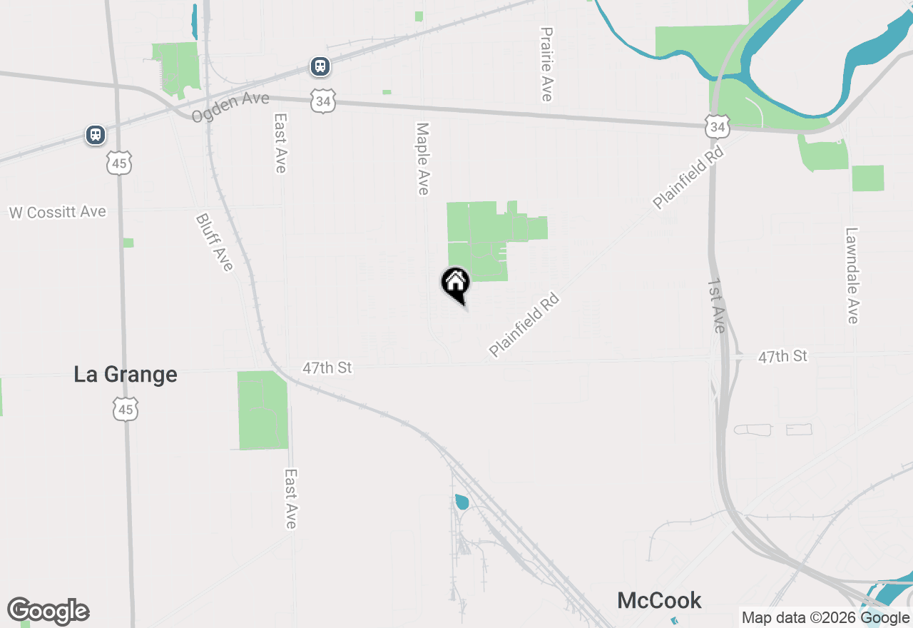 Map of 4533 Elm Avenue, Brookfield, IL 60513