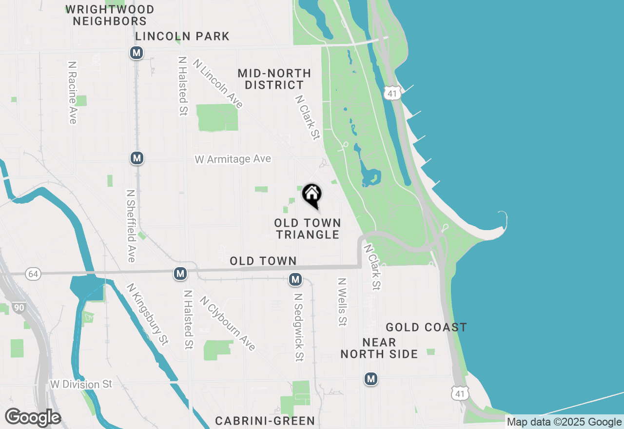 Map of 327 W Menomonee Street, Chicago, IL 60614