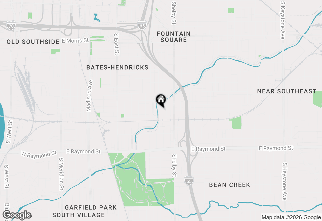 Map of 915 E Pleasant Run Parkway South Drive, Indianapolis, IN 46203