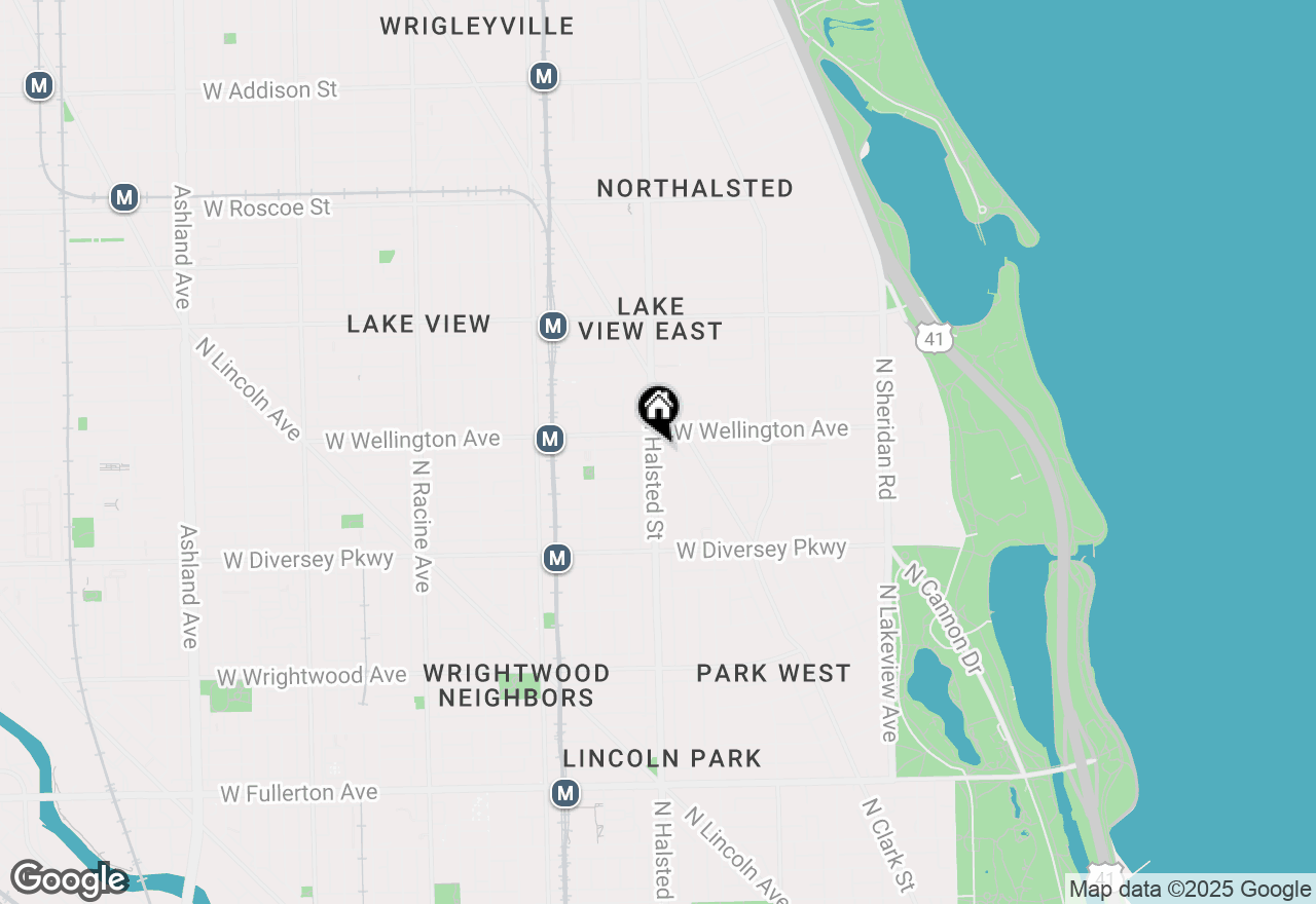 Map of 2943 N Halsted Street #2, Chicago, IL 60657