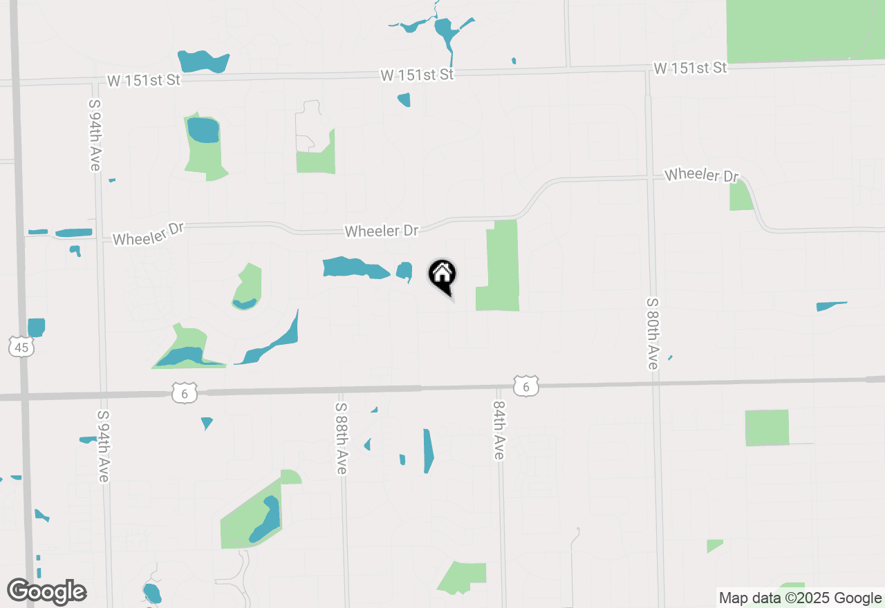 Map of 15642 Plum Tree Drive, Orland Park, IL 60462