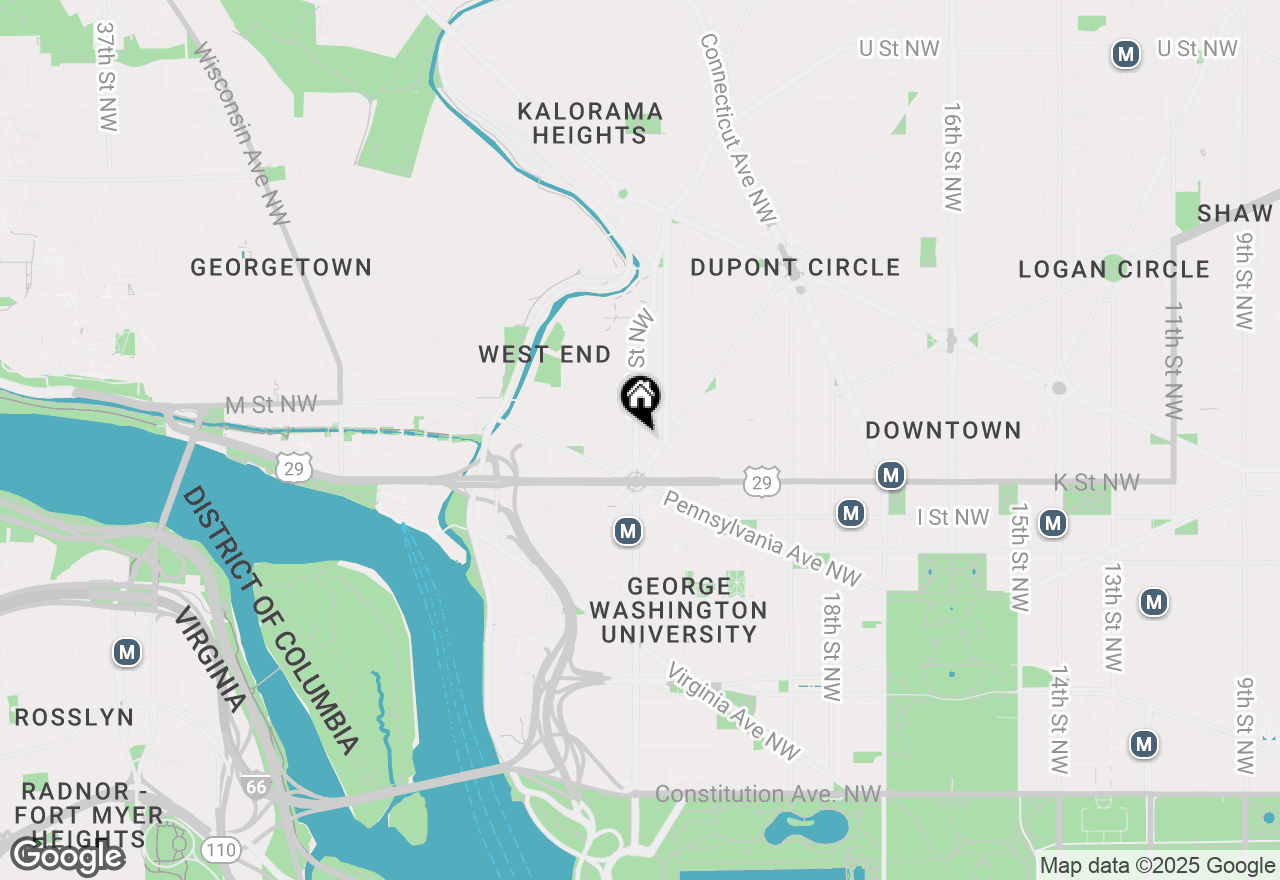 Map of 1111 23rd Street Nw #4C, Washington, DC 20037
