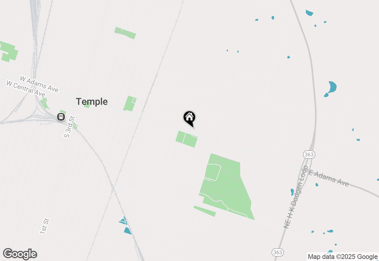 Map of 1202 E Adams Avenue, Temple, TX 76501