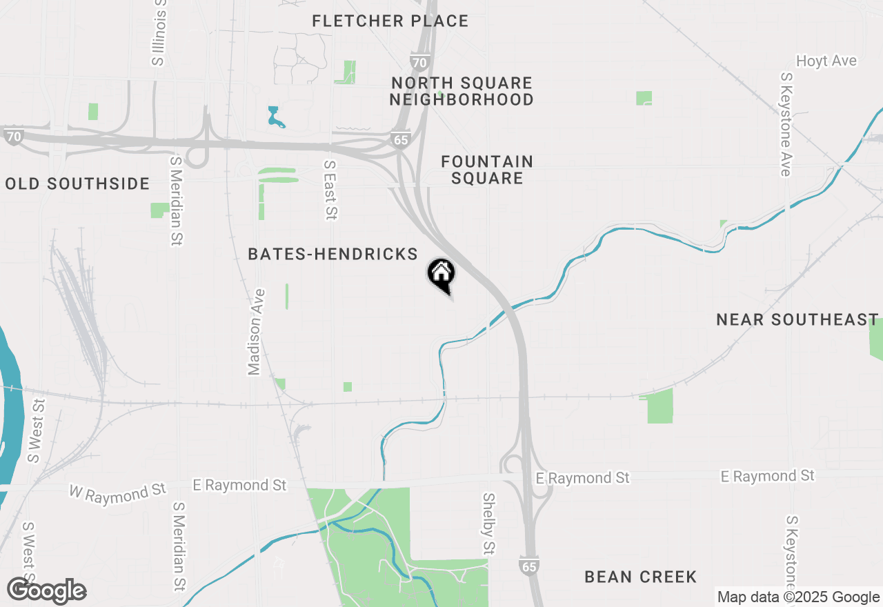 Map of 1610 Ringgold Avenue, Indianapolis, IN 46203