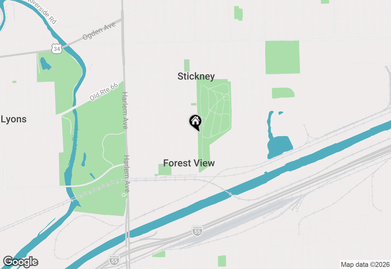 Map of 4420 Oak Park Avenue, Stickney, IL 60402
