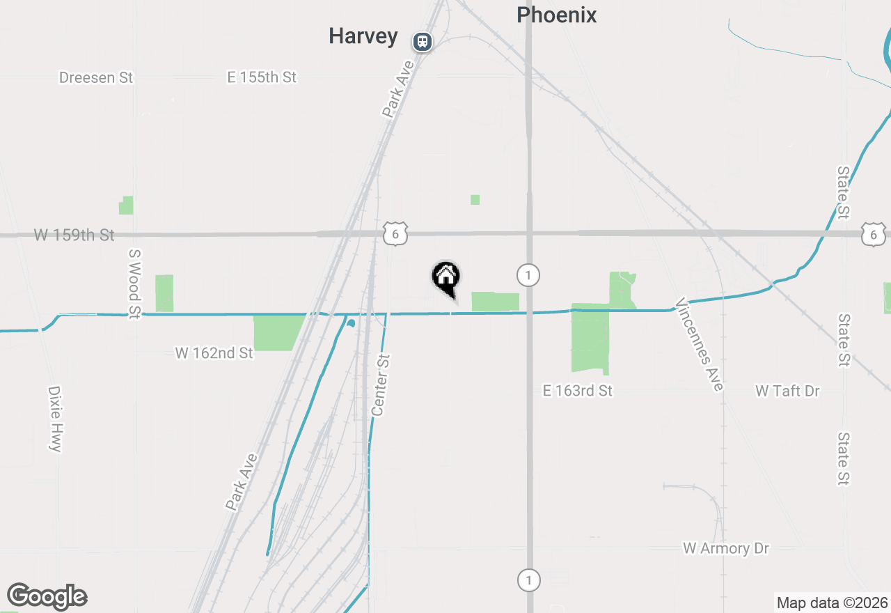 Map of 16048 Lathrop Avenue, Harvey, IL 60426