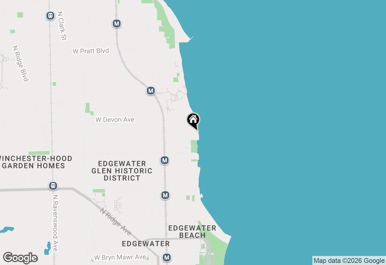 Map of 6301 N Sheridan Road #23J, Chicago, IL 60660