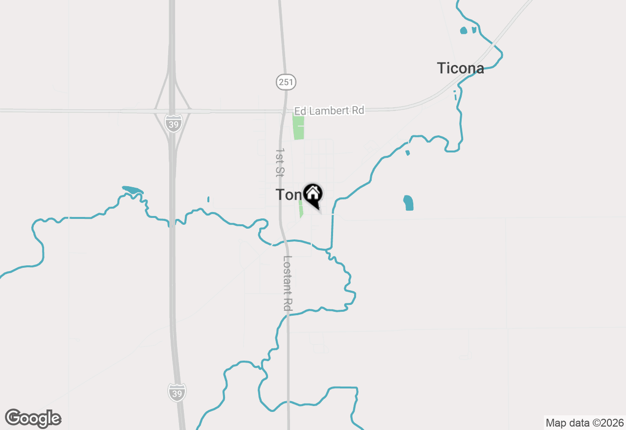 Map of 414 Pontiac Street, Tonica, IL 61370