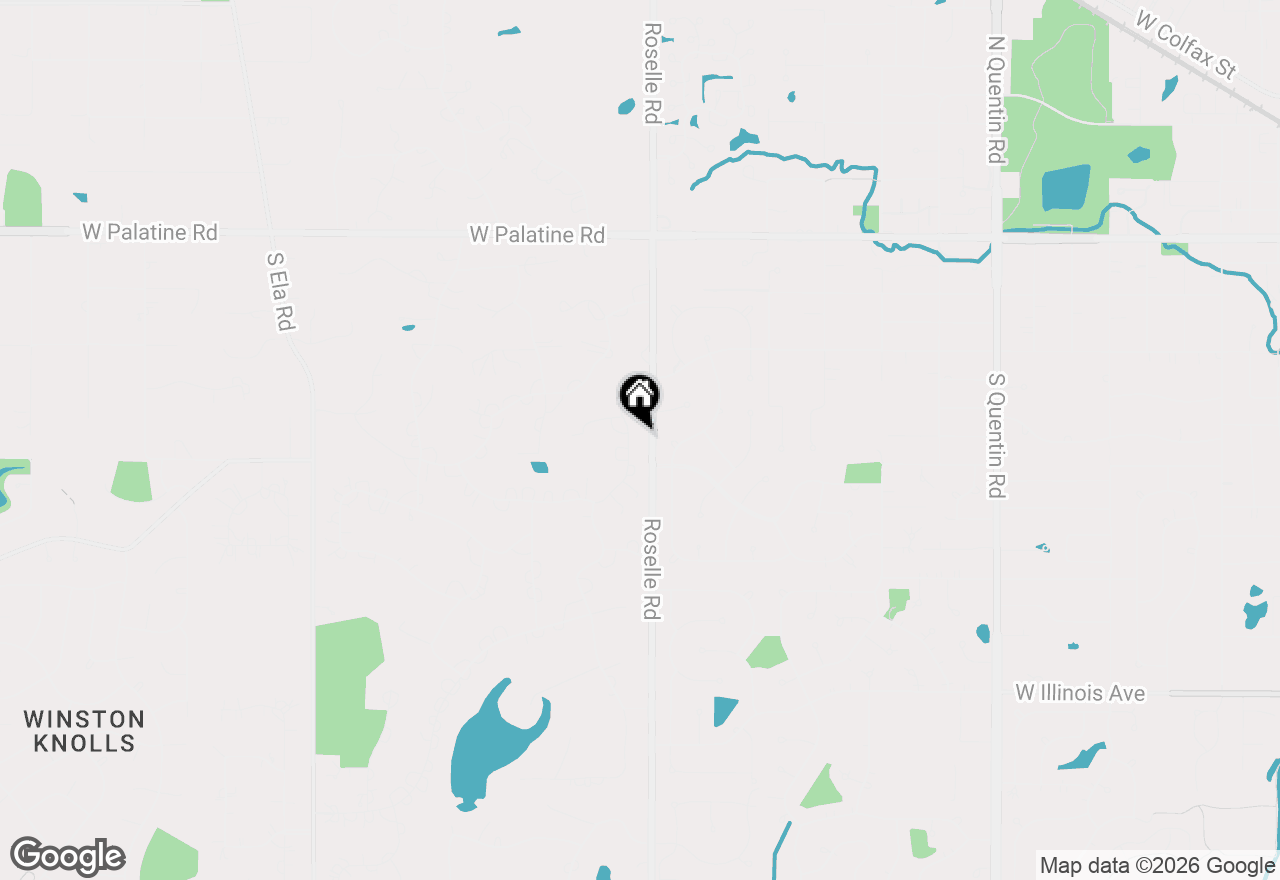 Map of 381 Grayfriars Lane, Inverness, IL 60067
