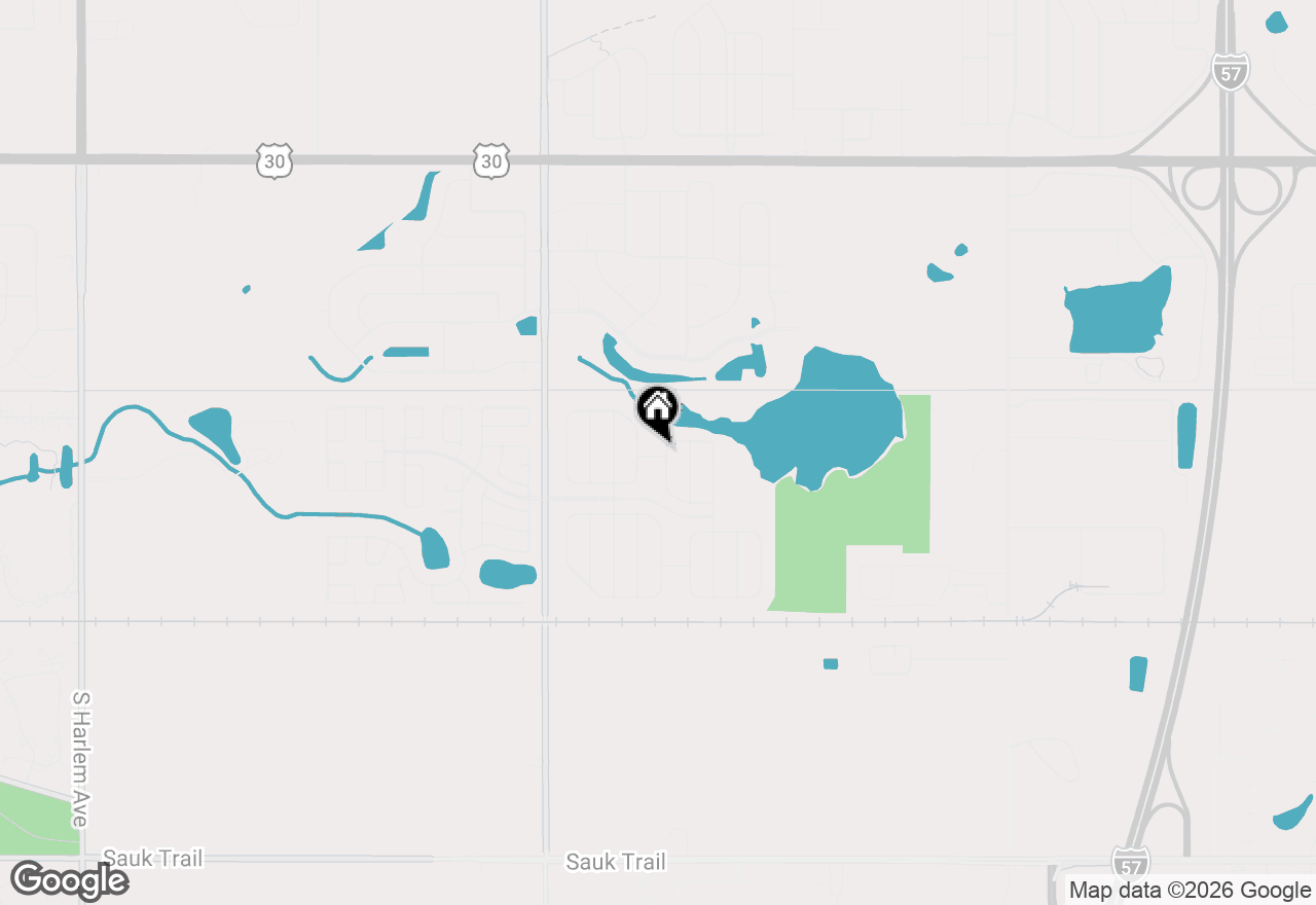 Map of 386 Buttercup Lane, Matteson, IL 60443