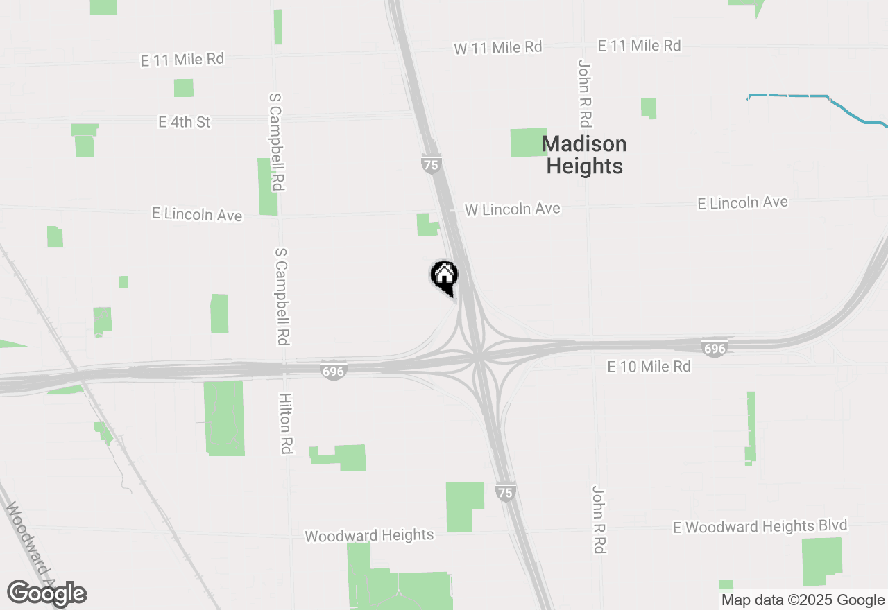 Map of 2501 Barrett Avenue, Royal Oak, MI 48067