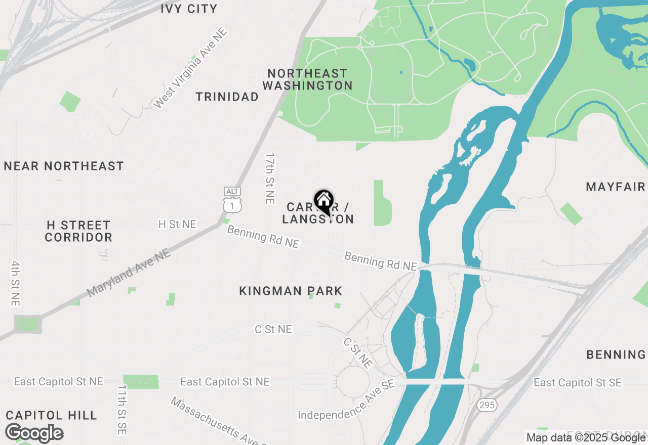 Map of 800 21st Street Ne #1, Washington, DC 20002