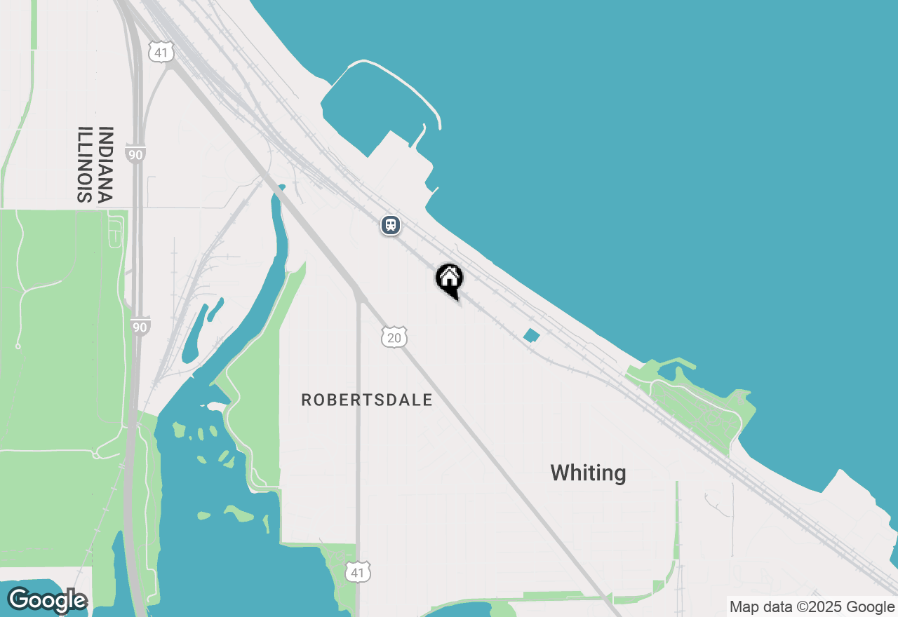 Map of 1422 Roberts Avenue, Whiting, IN 46394