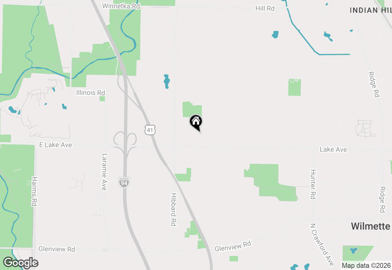 Map of 2940 Indianwood Road, Wilmette, IL 60091