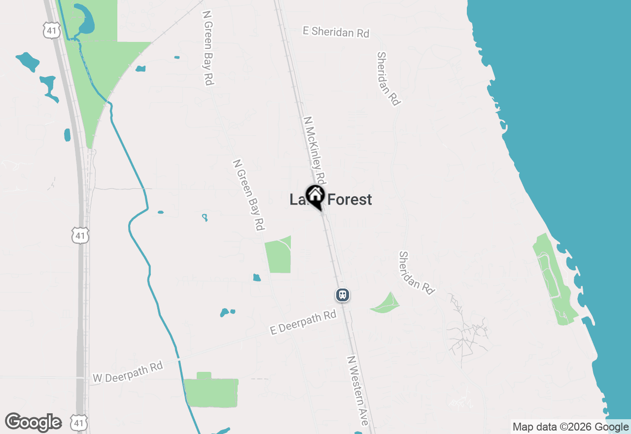 Map of 105 E Laurel Avenue #106, Lake Forest, IL 60045