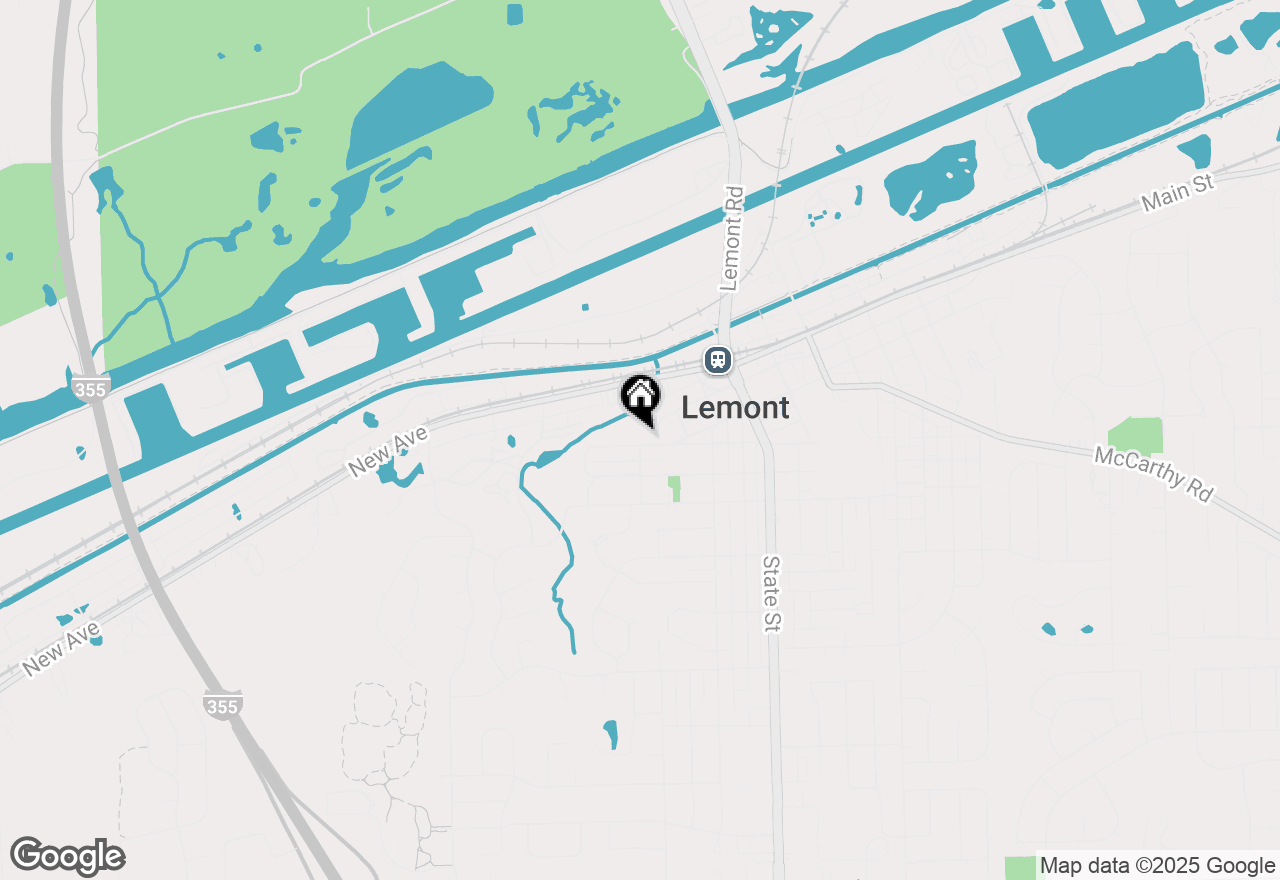 Map of 1 W Division Street, Lemont, IL 60439