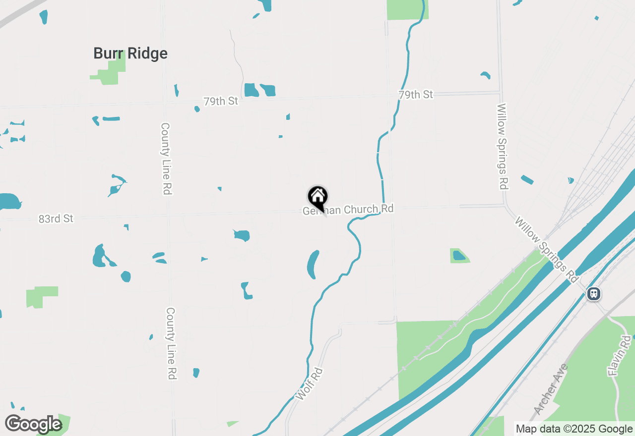 Map of 8300 Buege Lane, Burr Ridge, IL 60527