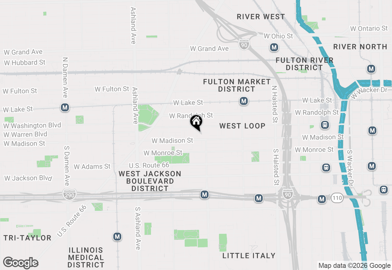 Map of 15 N Elizabeth Street #201, Chicago, IL 60607