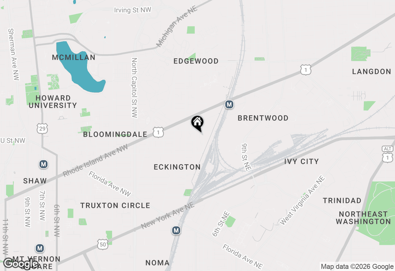 Map of 2015 4th Street Ne, Washington, DC 20002