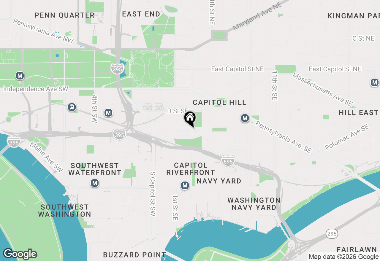 Map of 511 2nd Street Se, Washington, DC 20003