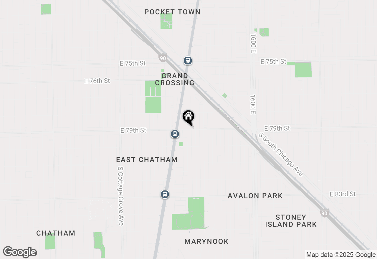 Map of 1200 E 79th Street, Chicago, IL 60619