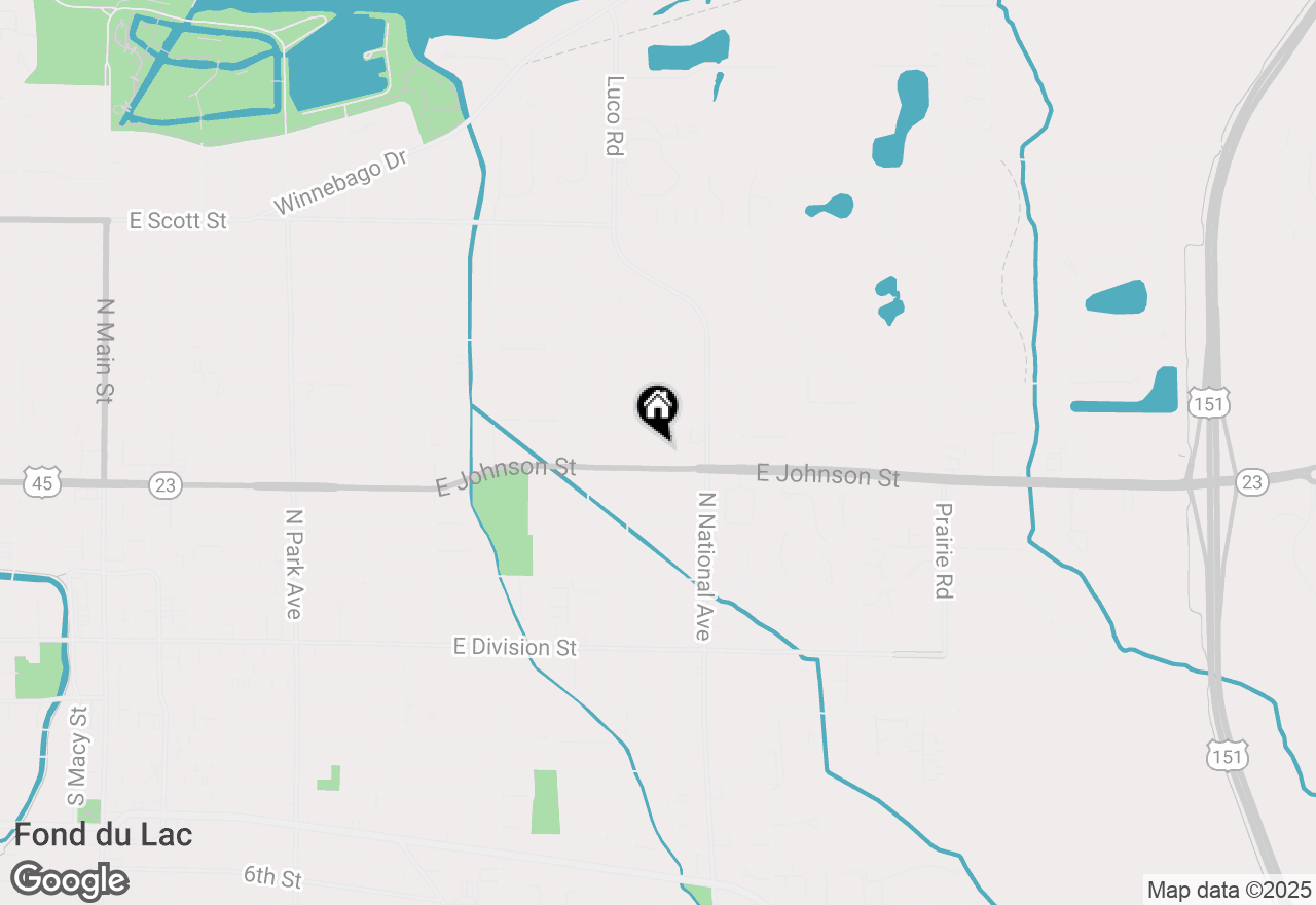 Map of 603 E Johnson St, Fond Du Lac, WI 54935